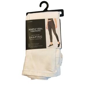 Simply Vera Vera Wang Womens Denim Shaping Leggings White X-Large XL